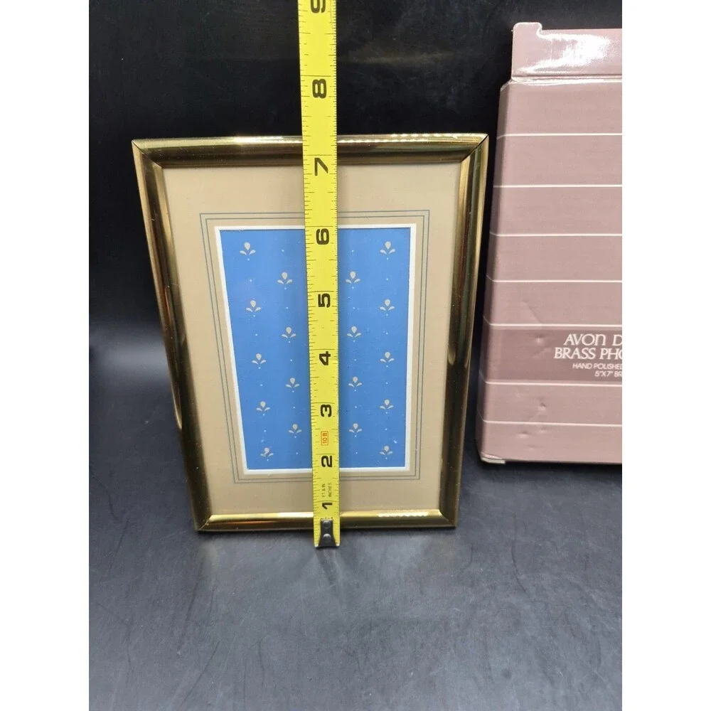 Vintage Avon Brass Picture Frame – 5x7 Inch Brass Frame –Elegant Gold Tone Frame